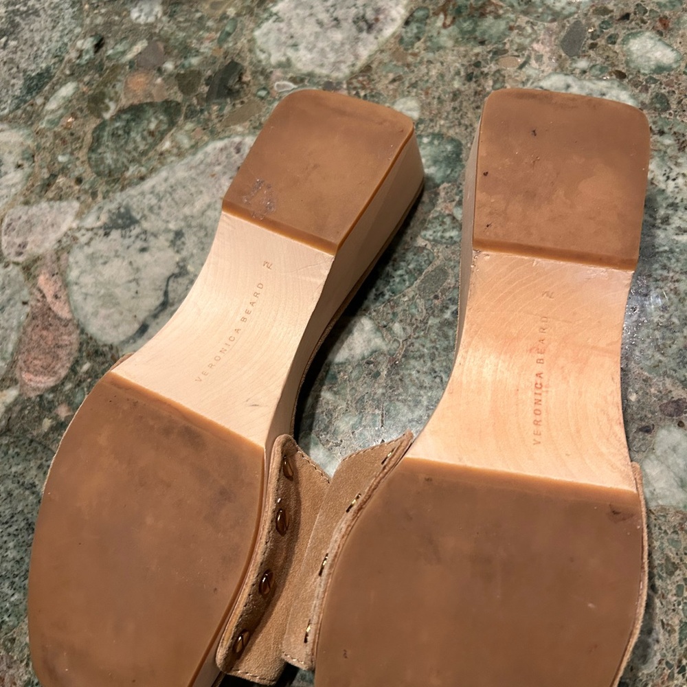 Veronica Beard Women's Davina Suede Slides Sandals Size 7 - Picture 7 of 11
